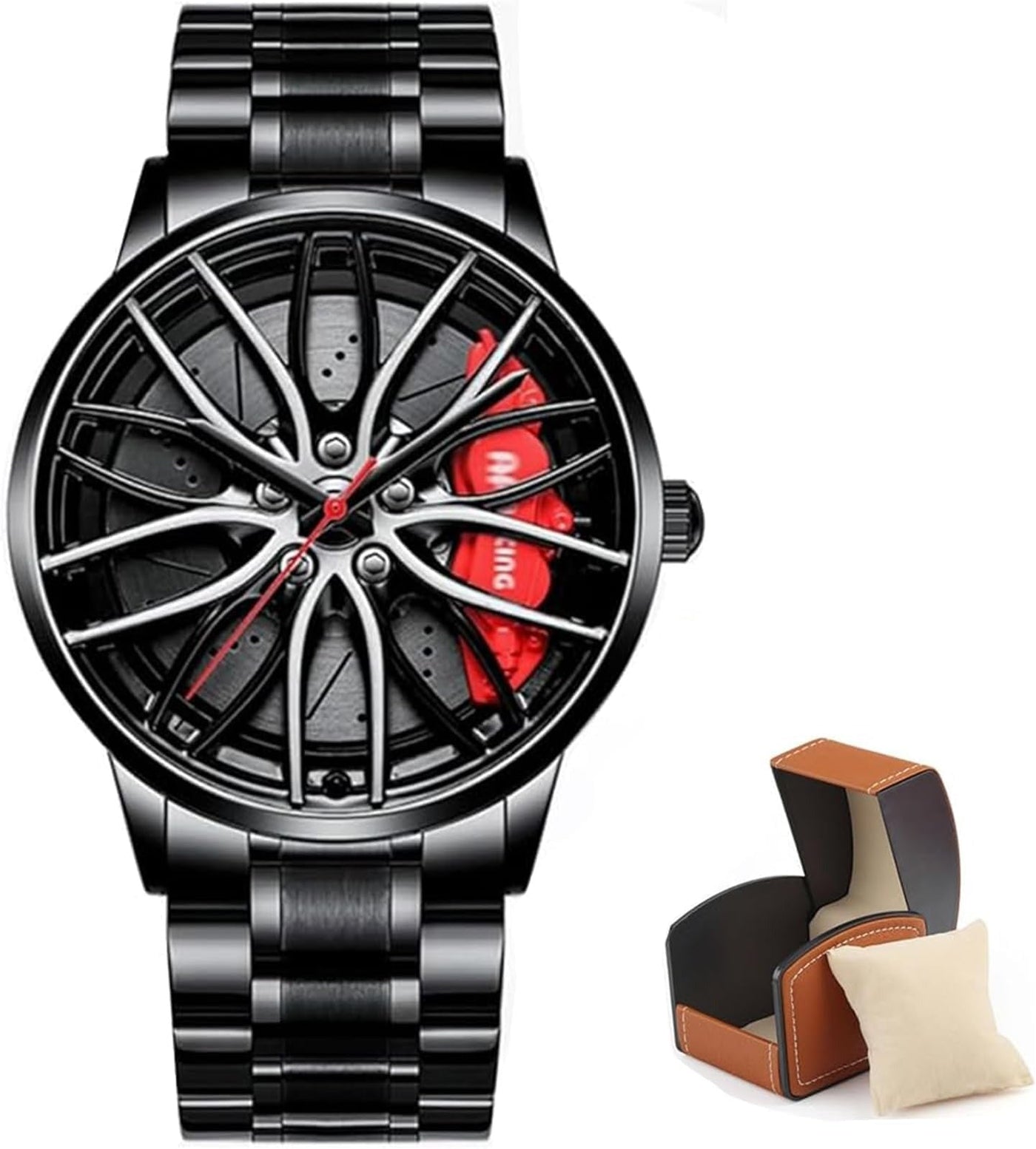 Men's Creative 3D Car Wheel Rotating Wrist Watch ⌚🚗
