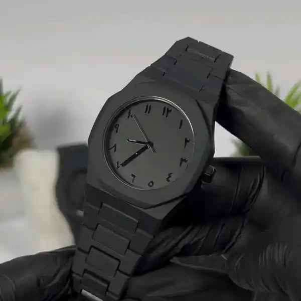 🖤⌚ Black Arabic Aura Watch 🕌✨